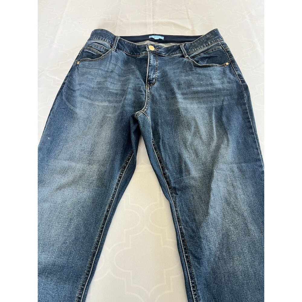 Draper James RSVP Women’s Stretch Skinny Denim MEDIUM Blue Jeans 18W - Picture 3 of 8